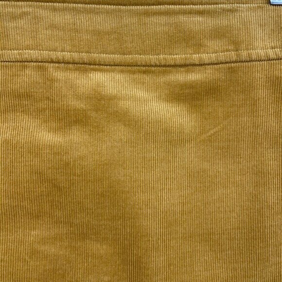 J. Crew Factory Corduroy Mini Skirt Rusted Amber Retro Back Zip Lined - Picture 2 of 12